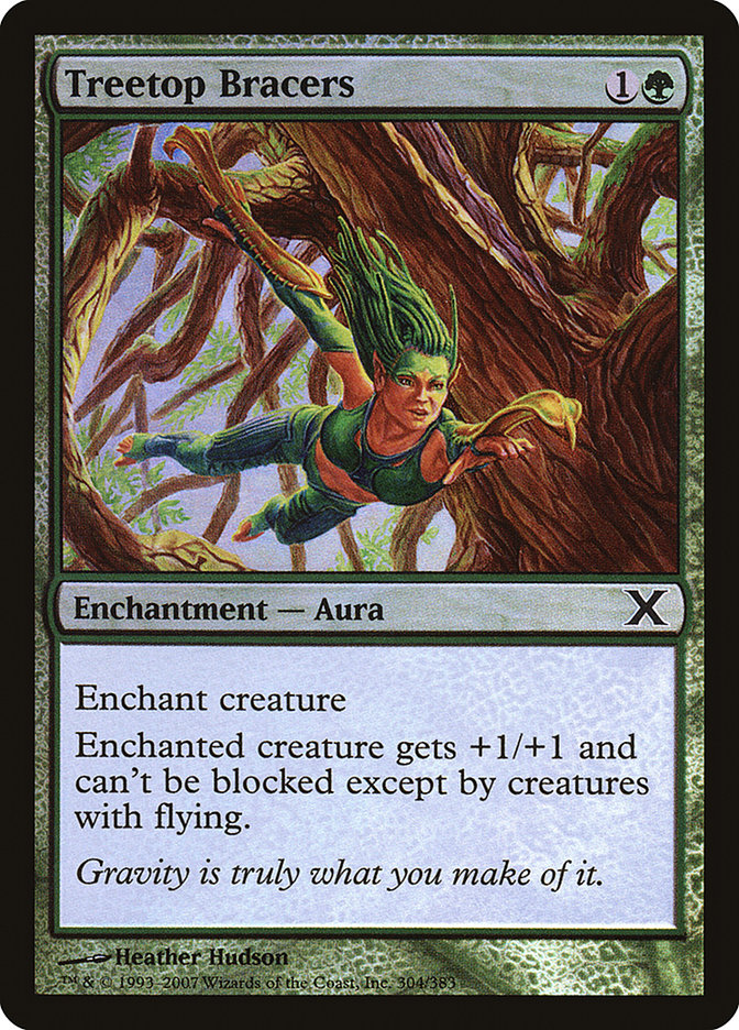 Treetop Bracers (Premium Foil) [Tenth Edition] | Eastridge Sports Cards & Games