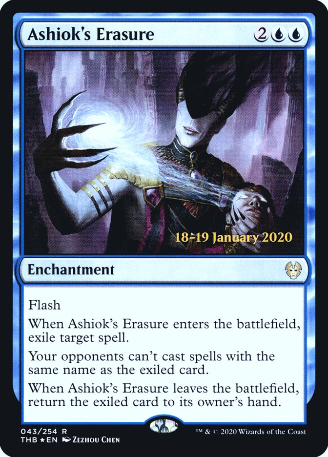 Ashiok's Erasure [Theros Beyond Death Prerelease Promos] | Eastridge Sports Cards & Games