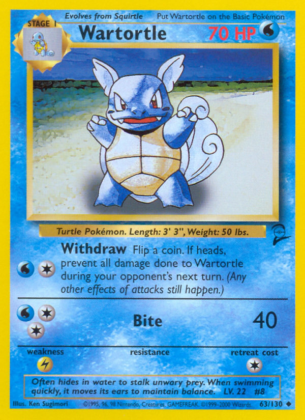 Wartortle (63/130) [Base Set 2] | Eastridge Sports Cards & Games