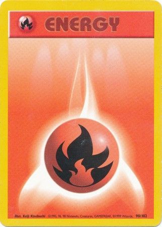 Fire Energy (98/102) [Base Set Unlimited] | Eastridge Sports Cards & Games