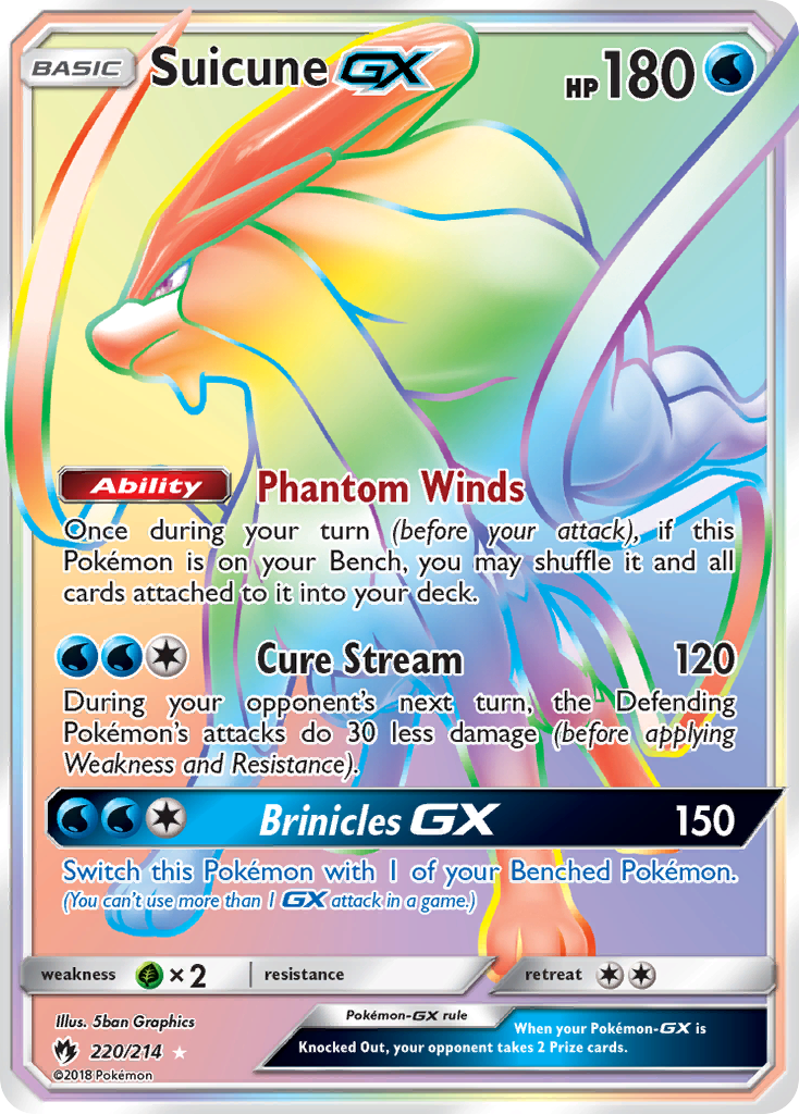 Suicune GX (220/214) [Sun & Moon: Lost Thunder] | Eastridge Sports Cards & Games