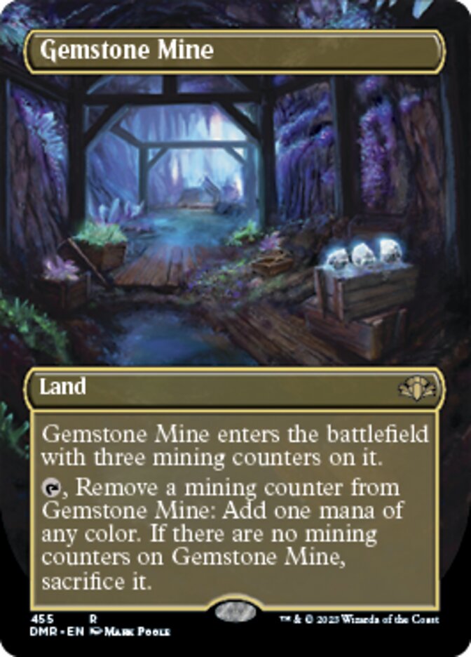 Gemstone Mine (Borderless Alternate Art) [Dominaria Remastered] | Eastridge Sports Cards & Games