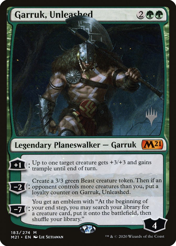 Garruk, Unleashed (Promo Pack) [Core Set 2021 Promos] | Eastridge Sports Cards & Games