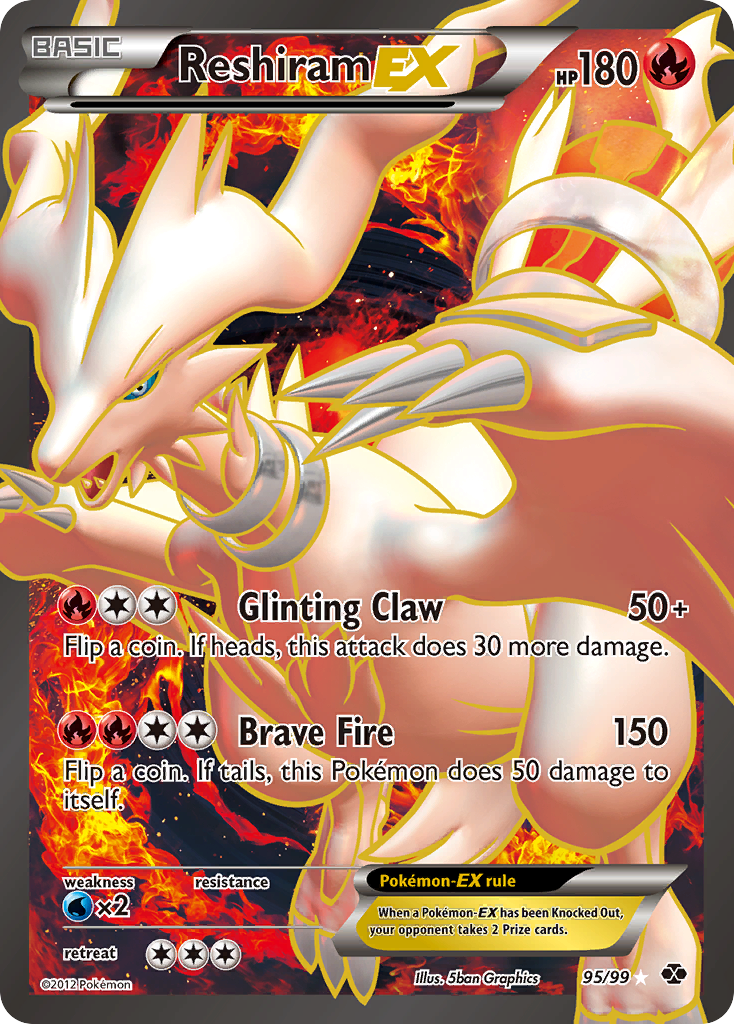 Reshiram EX (95/99) [Black & White: Next Destinies] | Eastridge Sports Cards & Games