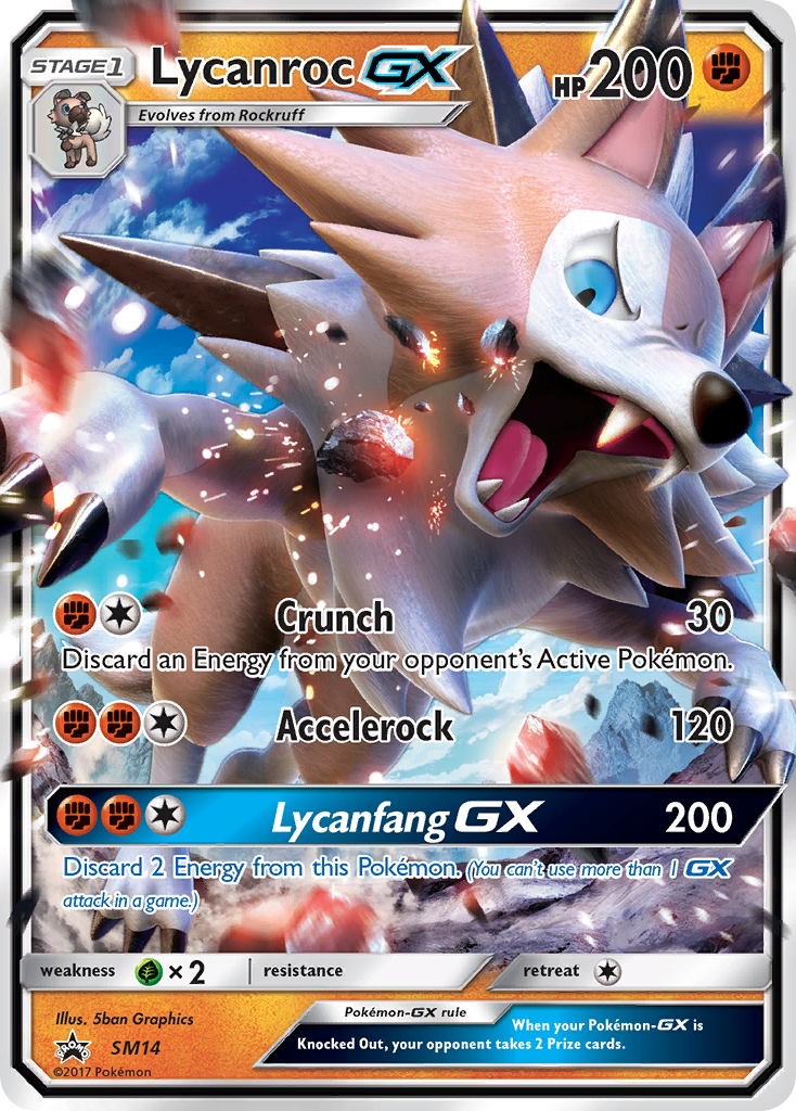 Lycanroc GX (SM14) [Sun & Moon: Black Star Promos] | Eastridge Sports Cards & Games