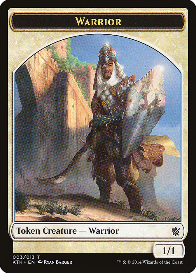 Warrior (003/013) [Khans of Tarkir Tokens] | Eastridge Sports Cards & Games
