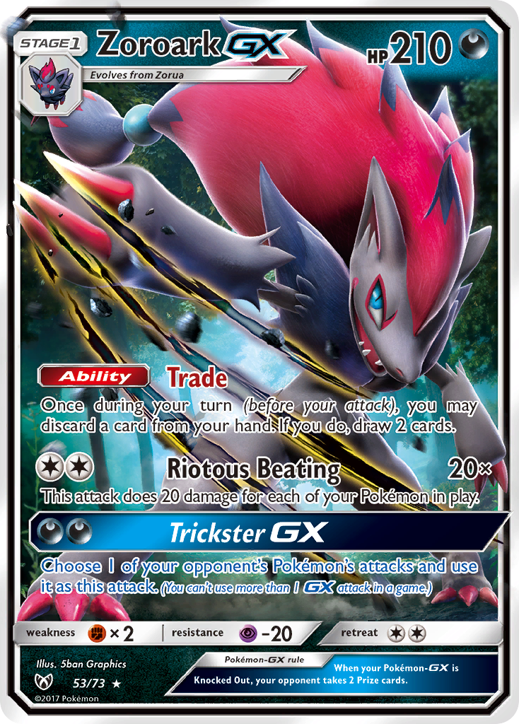 Zoroark GX (53/73) [Sun & Moon: Shining Legends] | Eastridge Sports Cards & Games