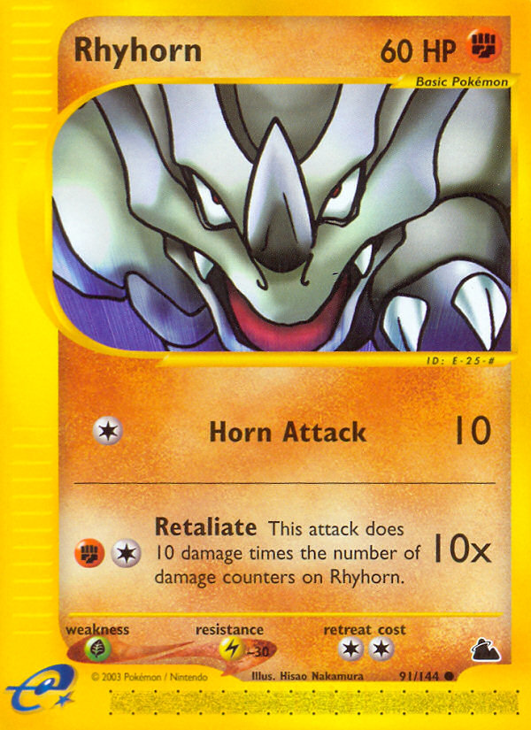 Rhyhorn (91/144) [Skyridge] | Eastridge Sports Cards & Games