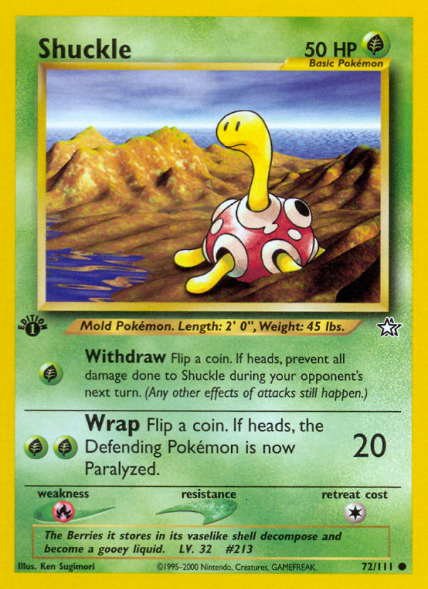 Shuckle (72/111) [Neo Genesis 1st Edition] | Eastridge Sports Cards & Games