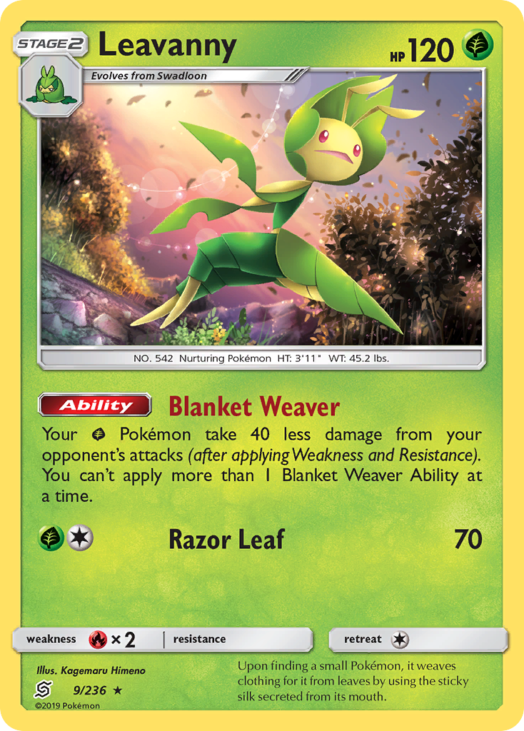 Leavanny (9/236) [Sun & Moon: Unified Minds] | Eastridge Sports Cards & Games