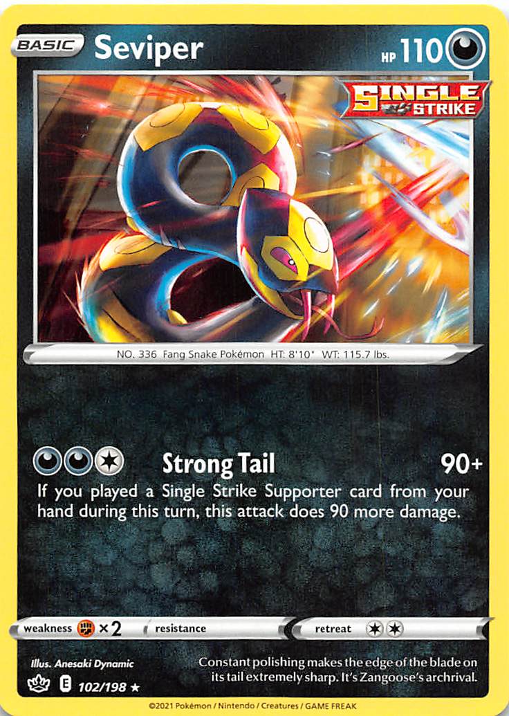 Seviper (102/198) [Sword & Shield: Chilling Reign] | Eastridge Sports Cards & Games