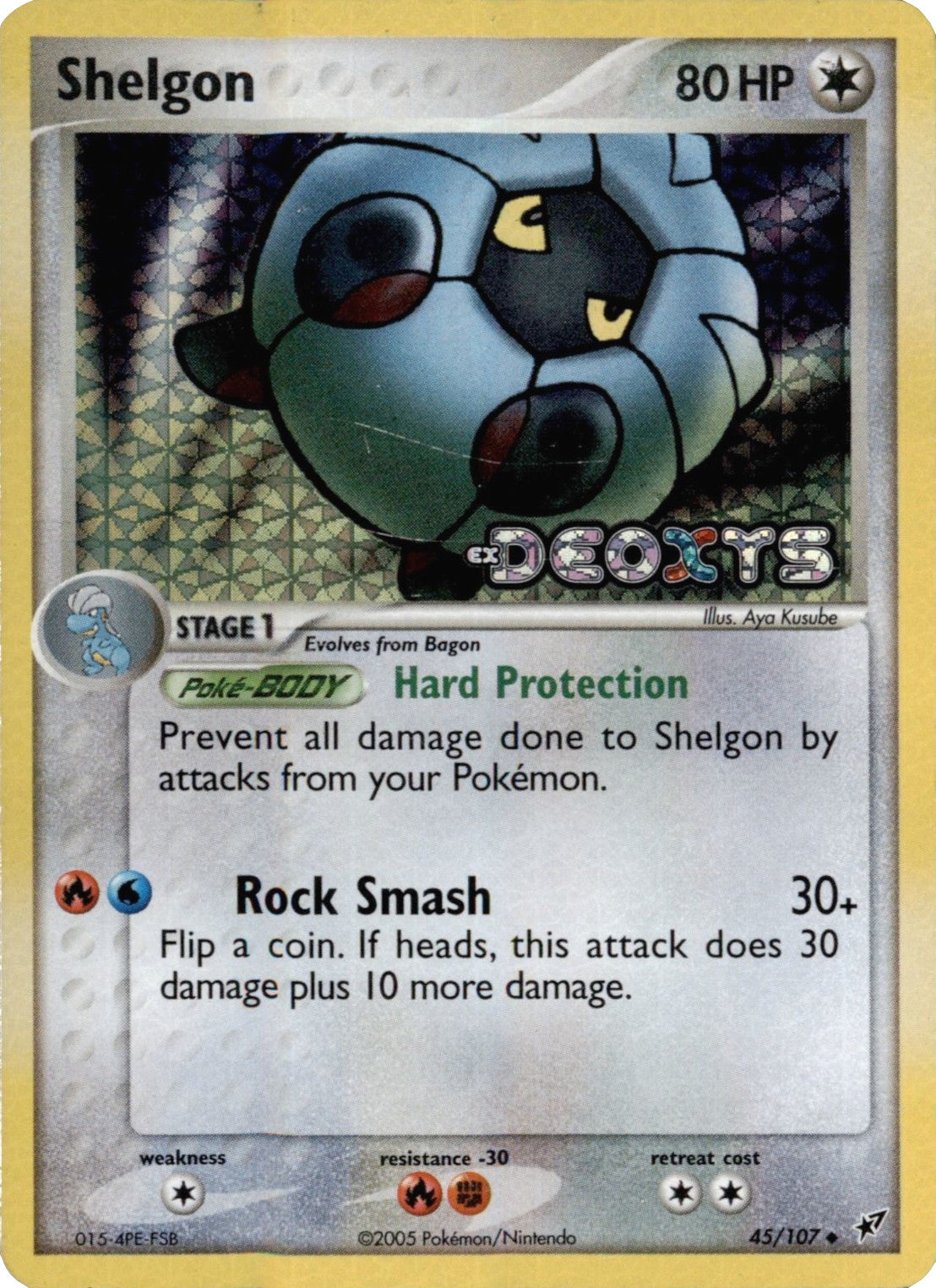 Shelgon (45/107) (Stamped) [EX: Deoxys] | Eastridge Sports Cards & Games