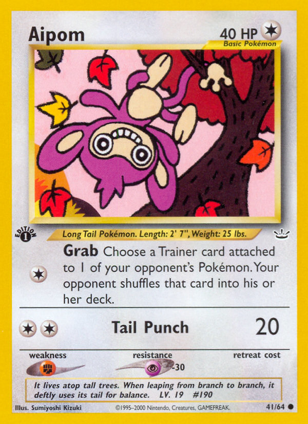 Aipom (41/64) [Neo Revelation 1st Edition] | Eastridge Sports Cards & Games