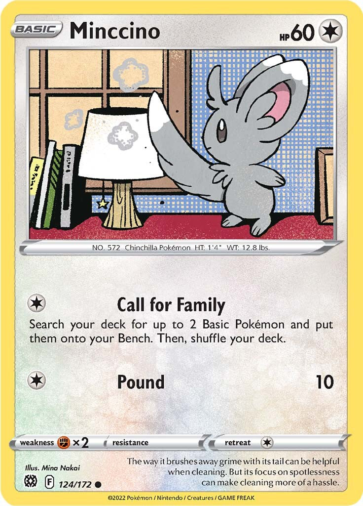 Minccino (124/172) [Sword & Shield: Brilliant Stars] | Eastridge Sports Cards & Games