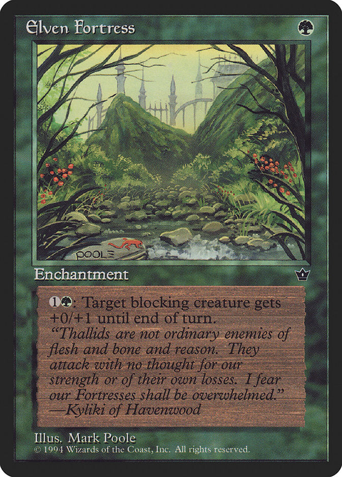 Elven Fortress (Mark Poole) [Fallen Empires] | Eastridge Sports Cards & Games