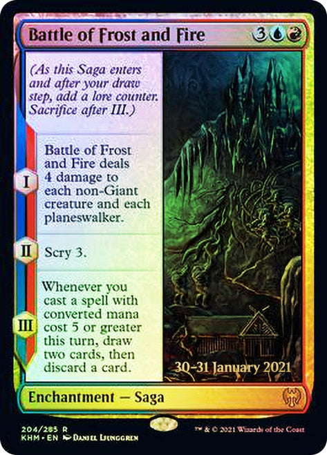Battle of Frost and Fire [Kaldheim Prerelease Promos] | Eastridge Sports Cards & Games