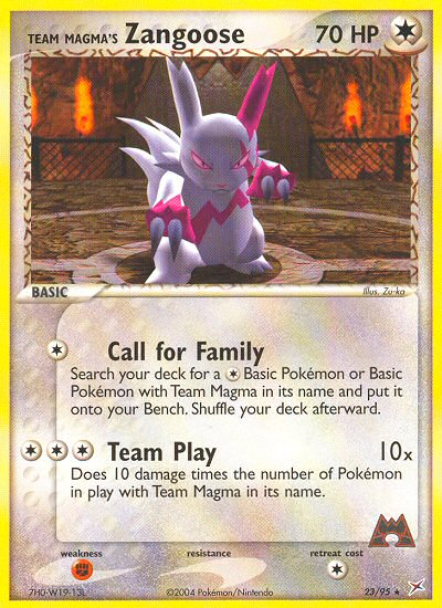 Team Magma's Zangoose (23/95) [EX: Team Magma vs Team Aqua] | Eastridge Sports Cards & Games