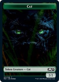 Cat (011) // Zombie Double-sided Token [Core Set 2021 Tokens] | Eastridge Sports Cards & Games