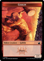 Saproling // Goblin (0009) Double-Sided Token [Ravnica Remastered Tokens] | Eastridge Sports Cards & Games