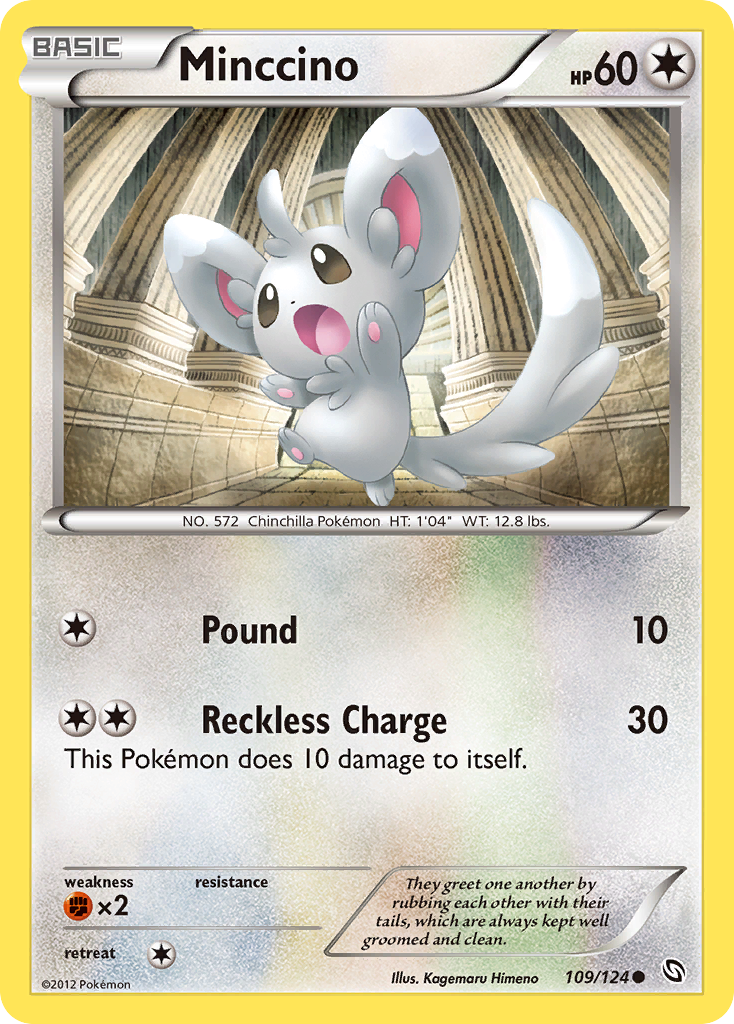 Minccino (109/124) [Black & White: Dragons Exalted] | Eastridge Sports Cards & Games