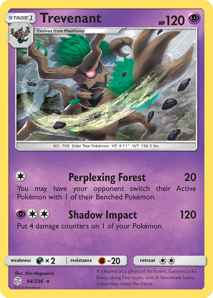 Trevenant (94/236) [Sun & Moon: Cosmic Eclipse] | Eastridge Sports Cards & Games