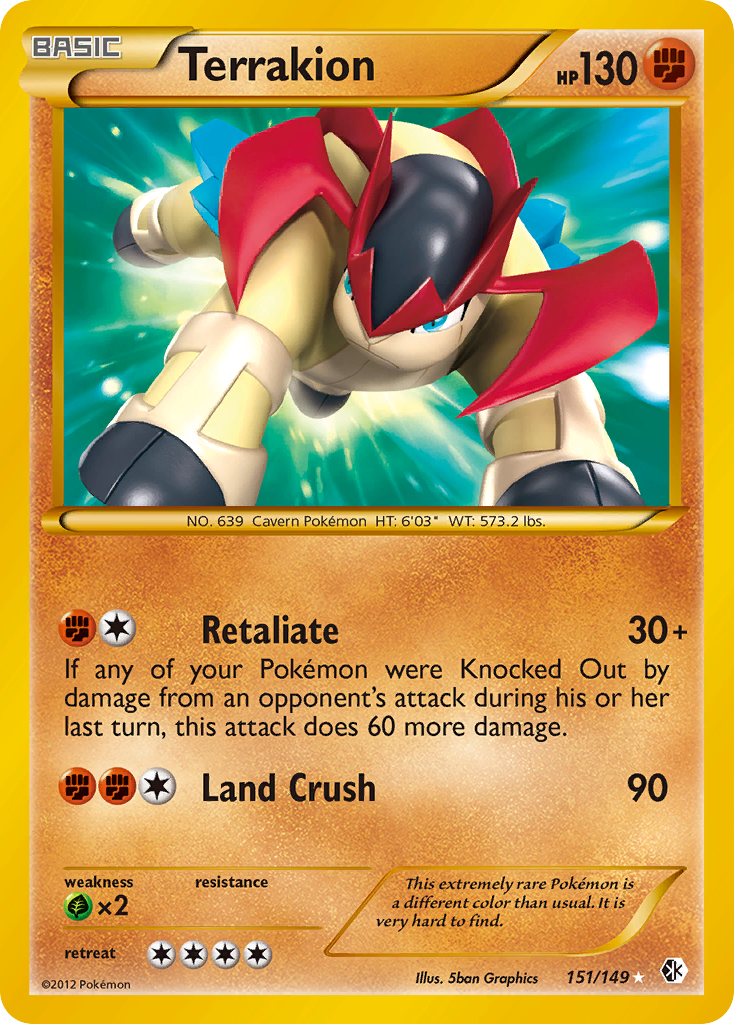 Terrakion (151/149) [Black & White: Boundaries Crossed] | Eastridge Sports Cards & Games