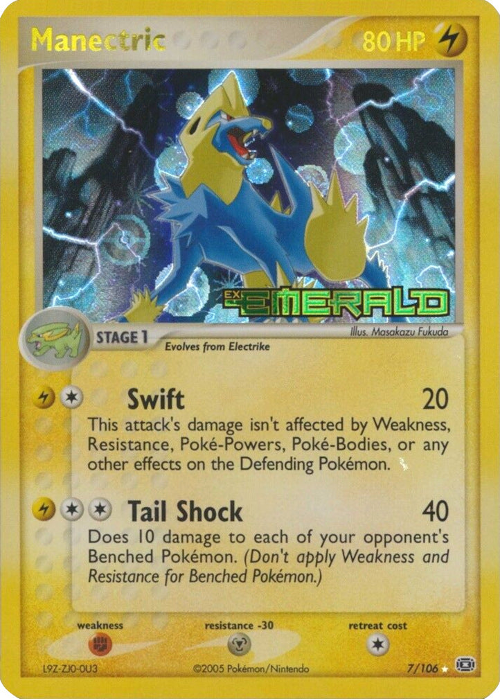 Manectric (7/106) (Stamped) [EX: Emerald] | Eastridge Sports Cards & Games