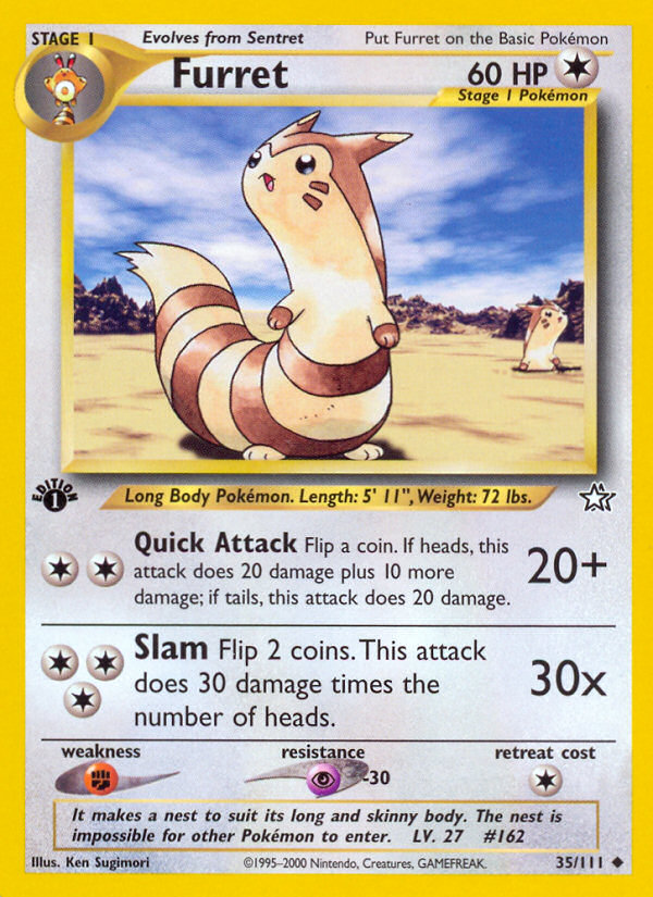 Furret (35/111) [Neo Genesis 1st Edition] | Eastridge Sports Cards & Games