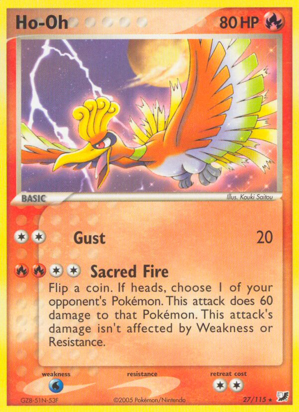 Ho-Oh (27/115) [EX: Unseen Forces] | Eastridge Sports Cards & Games