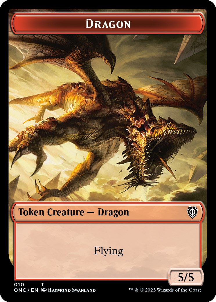 Kobolds of Kher Keep // Dragon Double-Sided Token [Phyrexia: All Will Be One Commander Tokens] | Eastridge Sports Cards & Games