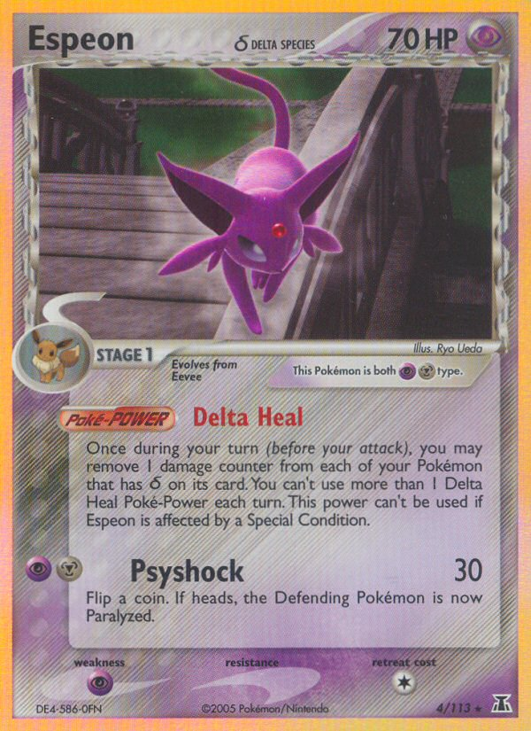 Espeon (4/113)(Delta Species) [EX: Delta Species] | Eastridge Sports Cards & Games