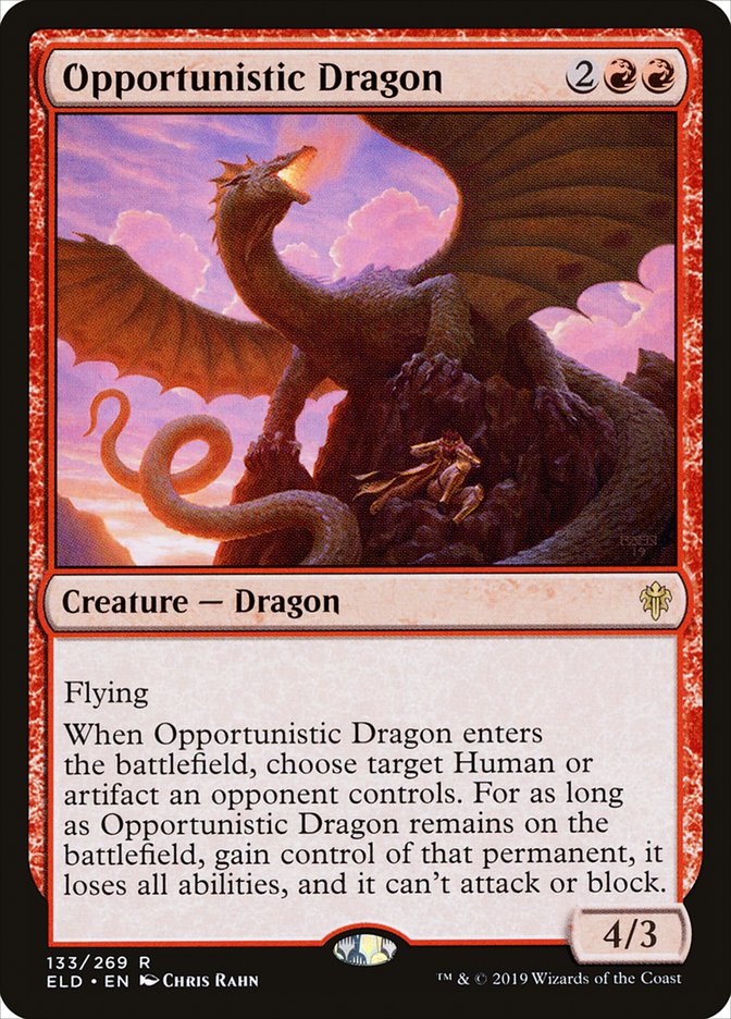 Opportunistic Dragon [Throne of Eldraine] | Eastridge Sports Cards & Games