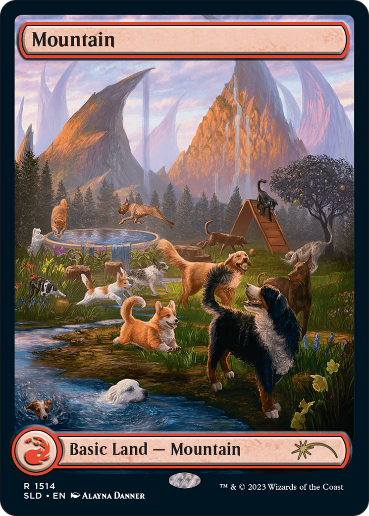 Mountain (1514) [Secret Lair Commander Deck: Raining Cats and Dogs] | Eastridge Sports Cards & Games