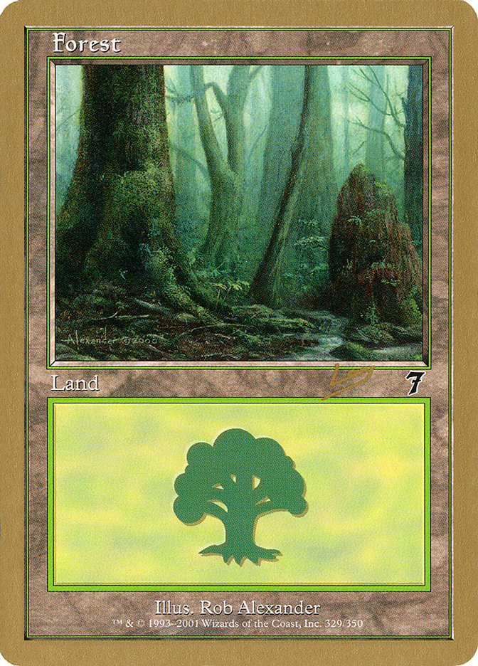 Forest (rl329) (Raphael Levy) [World Championship Decks 2002] | Eastridge Sports Cards & Games