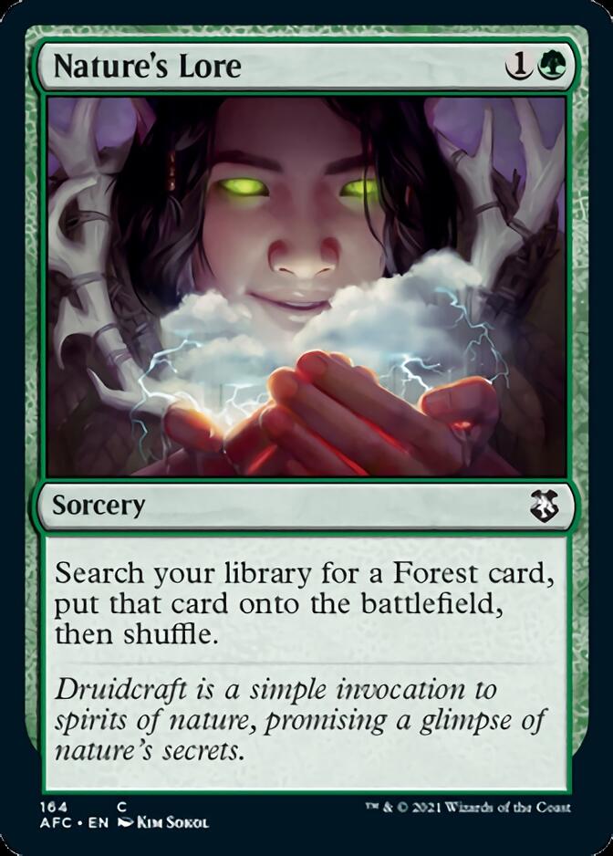 Nature's Lore [Dungeons & Dragons: Adventures in the Forgotten Realms Commander] | Eastridge Sports Cards & Games