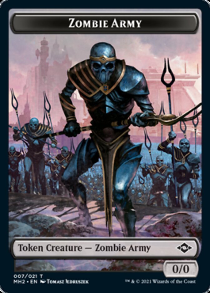 Zombie Army Token [Modern Horizons 2 Tokens] | Eastridge Sports Cards & Games