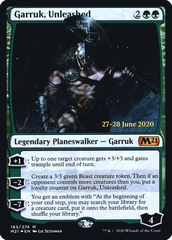 Garruk, Unleashed  [Core Set 2021 Prerelease Promos] | Eastridge Sports Cards & Games