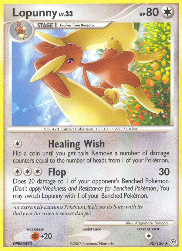 Lopunny (30/130) [Diamond & Pearl: Base Set] | Eastridge Sports Cards & Games