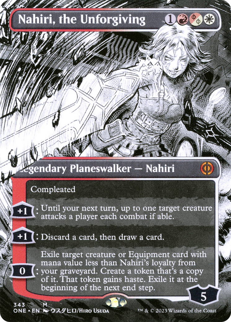 Nahiri, the Unforgiving (Borderless Manga) [Phyrexia: All Will Be One] | Eastridge Sports Cards & Games