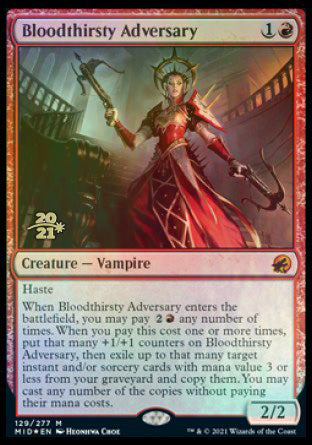 Bloodthirsty Adversary [Innistrad: Midnight Hunt Prerelease Promos] | Eastridge Sports Cards & Games