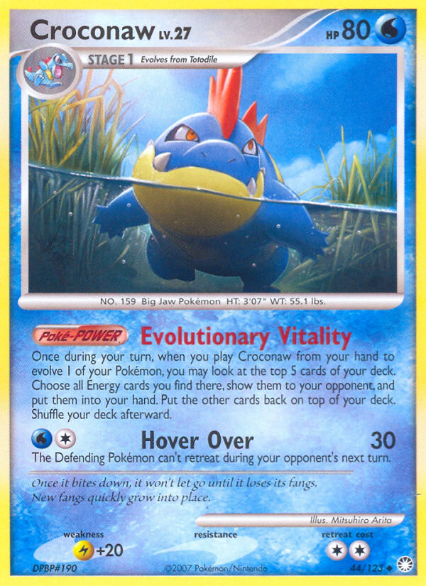 Croconaw (44/123) [Diamond & Pearl: Mysterious Treasures] | Eastridge Sports Cards & Games
