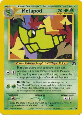 Metapod (42/75) [Neo Discovery Unlimited] | Eastridge Sports Cards & Games