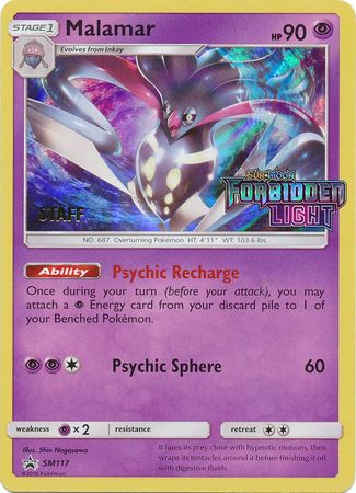 Malamar (SM117) (Staff Prerelease Promo) [Sun & Moon: Black Star Promos] | Eastridge Sports Cards & Games