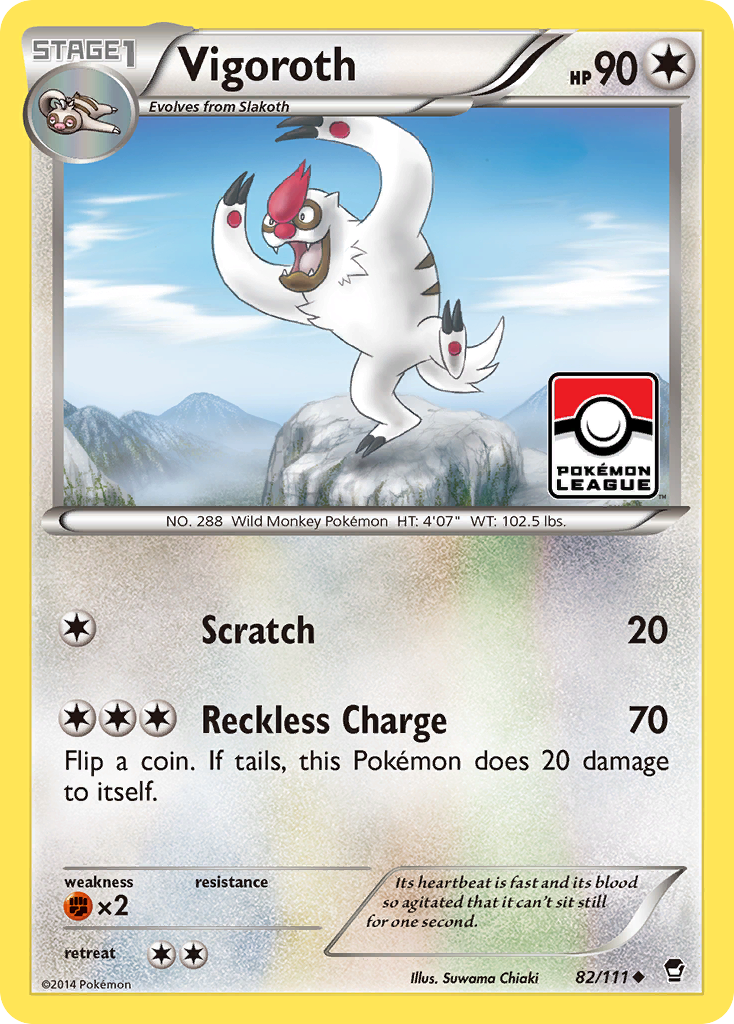 Vigoroth (82/111) [XY: Furious Fists] | Eastridge Sports Cards & Games