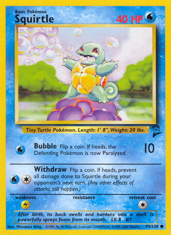 Squirtle (93/130) [Base Set 2] | Eastridge Sports Cards & Games