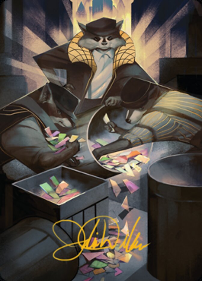 Masked Bandits Art Card (Gold-Stamped Signature) [Streets of New Capenna Art Series] | Eastridge Sports Cards & Games