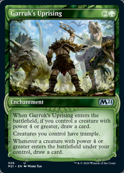 Garruk's Uprising (Showcase) [Core Set 2021] | Eastridge Sports Cards & Games