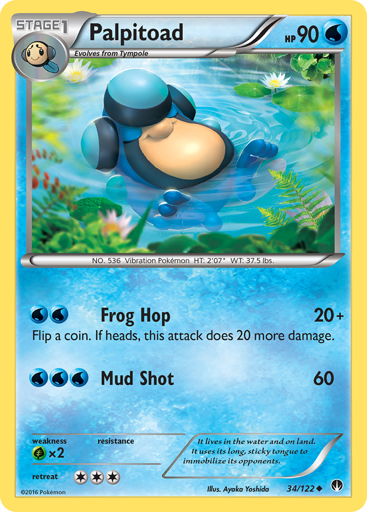 Palpitoad (34/122) [XY: BREAKpoint] | Eastridge Sports Cards & Games