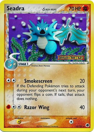 Seadra (22/101) (Delta Species) (Stamped) [EX: Dragon Frontiers] | Eastridge Sports Cards & Games