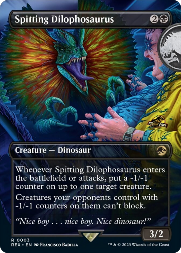 Spitting Dilophosaurus (Borderless) [Jurassic World Collection] | Eastridge Sports Cards & Games